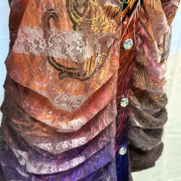 Unique FANTAZIA Button-Up Shirt - Size Large - Picture 11 of 11